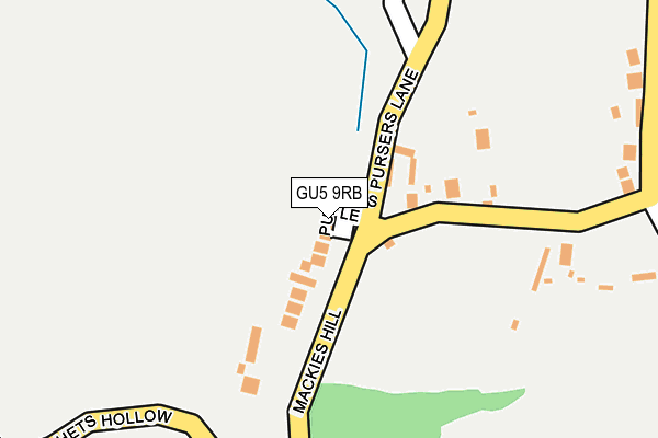 GU5 9RB map - OS OpenMap – Local (Ordnance Survey)