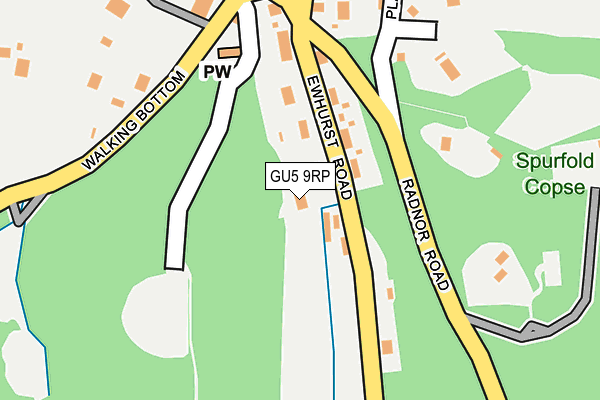 GU5 9RP map - OS OpenMap – Local (Ordnance Survey)