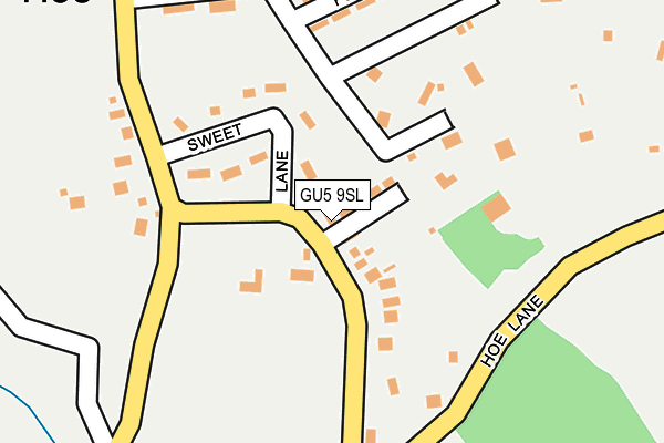 GU5 9SL map - OS OpenMap – Local (Ordnance Survey)