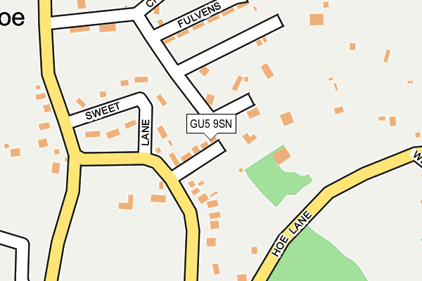 GU5 9SN map - OS OpenMap – Local (Ordnance Survey)