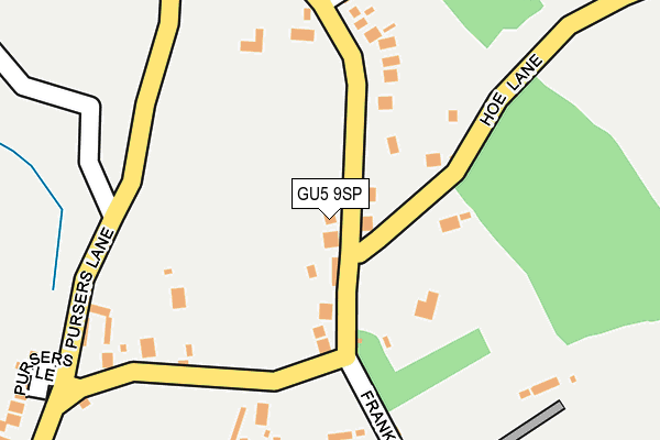 GU5 9SP map - OS OpenMap – Local (Ordnance Survey)