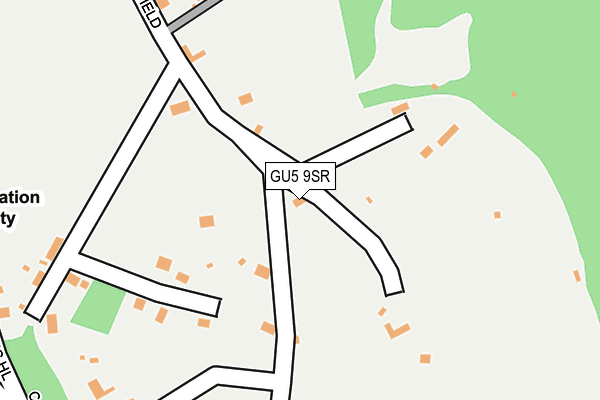 GU5 9SR map - OS OpenMap – Local (Ordnance Survey)