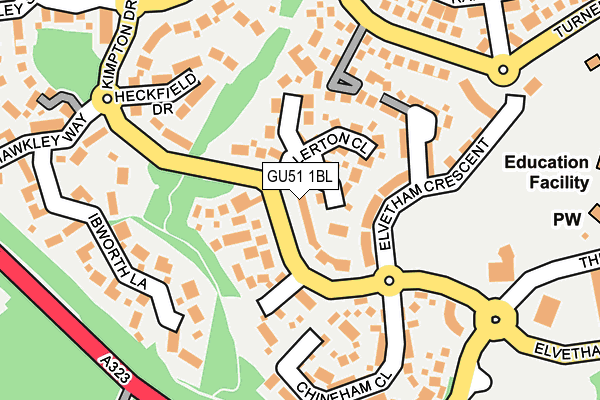 GU51 1BL map - OS OpenMap – Local (Ordnance Survey)