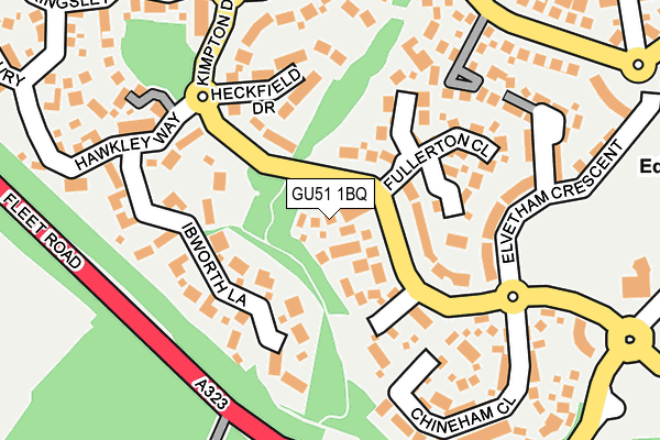 GU51 1BQ map - OS OpenMap – Local (Ordnance Survey)