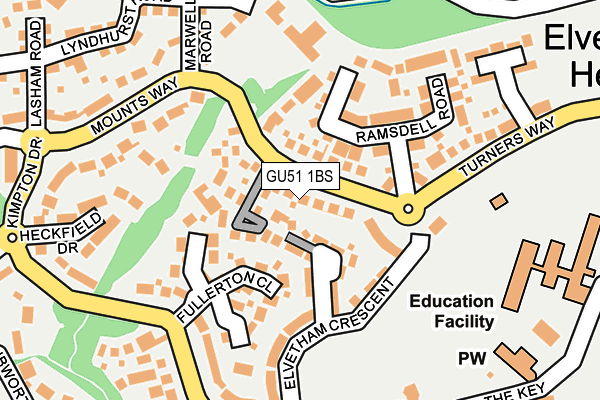 GU51 1BS map - OS OpenMap – Local (Ordnance Survey)