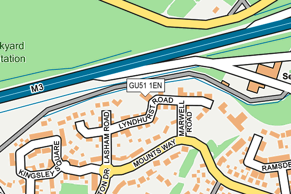 GU51 1EN map - OS OpenMap – Local (Ordnance Survey)