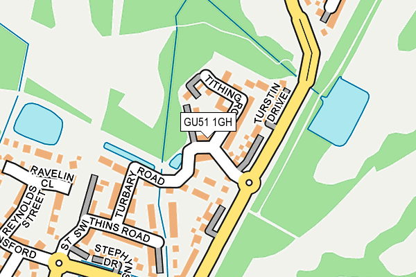 GU51 1GH map - OS OpenMap – Local (Ordnance Survey)