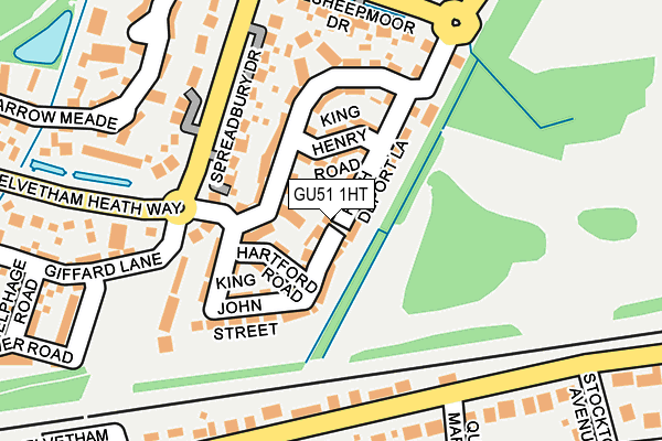 GU51 1HT map - OS OpenMap – Local (Ordnance Survey)