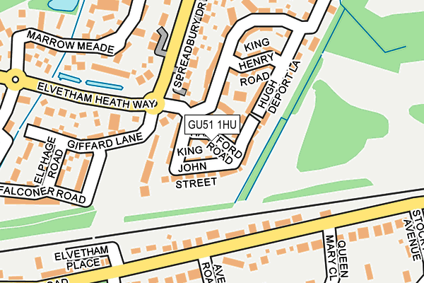 GU51 1HU map - OS OpenMap – Local (Ordnance Survey)