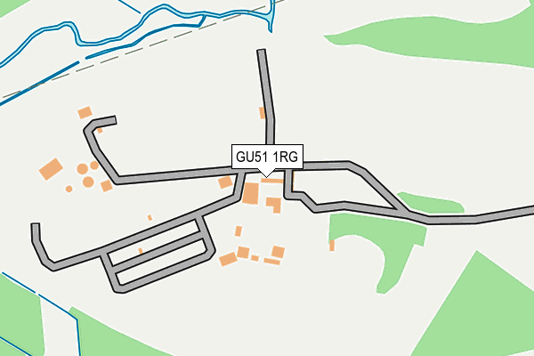 GU51 1RG map - OS OpenMap – Local (Ordnance Survey)