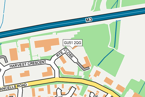 GU51 2QG map - OS OpenMap – Local (Ordnance Survey)