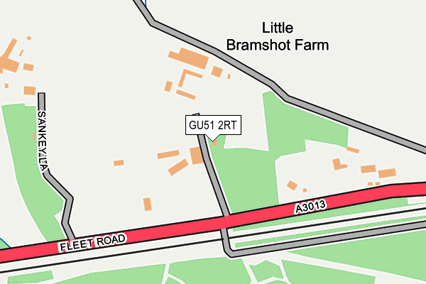 GU51 2RT map - OS OpenMap – Local (Ordnance Survey)