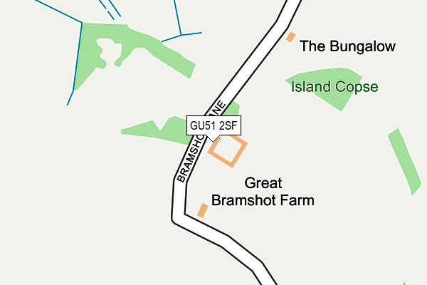 GU51 2SF map - OS OpenMap – Local (Ordnance Survey)