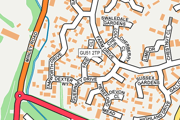 GU51 2TP map - OS OpenMap – Local (Ordnance Survey)