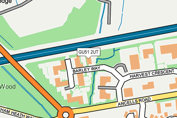 GU51 2UT map - OS OpenMap – Local (Ordnance Survey)