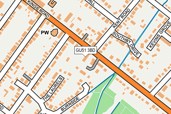 GU51 3BD map - OS OpenMap – Local (Ordnance Survey)