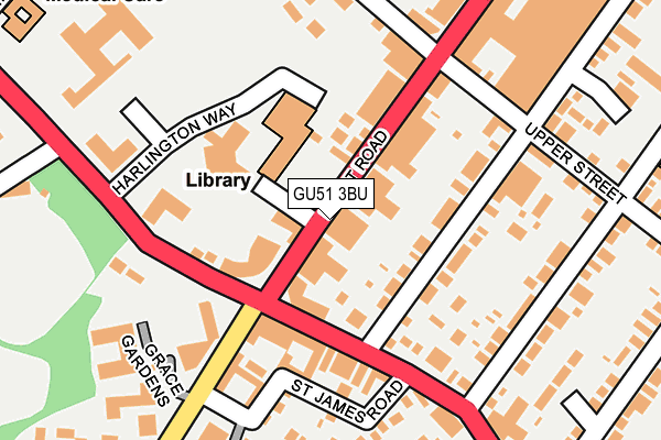 GU51 3BU map - OS OpenMap – Local (Ordnance Survey)