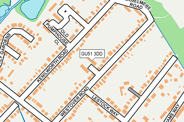 GU51 3DD map - OS OpenMap – Local (Ordnance Survey)