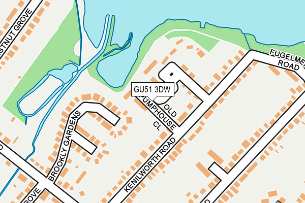 GU51 3DW map - OS OpenMap – Local (Ordnance Survey)