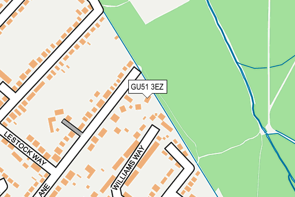 GU51 3EZ map - OS OpenMap – Local (Ordnance Survey)