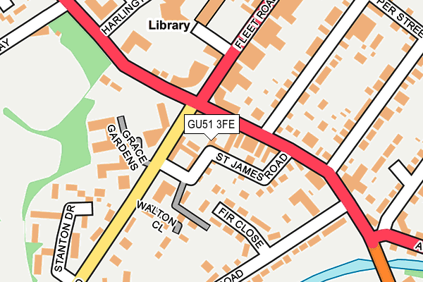 GU51 3FE map - OS OpenMap – Local (Ordnance Survey)