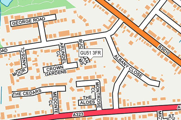GU51 3FR map - OS OpenMap – Local (Ordnance Survey)
