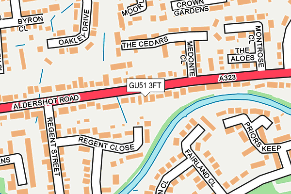 GU51 3FT map - OS OpenMap – Local (Ordnance Survey)