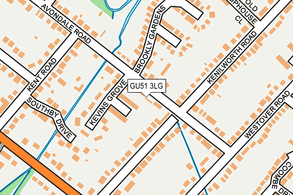 GU51 3LG map - OS OpenMap – Local (Ordnance Survey)
