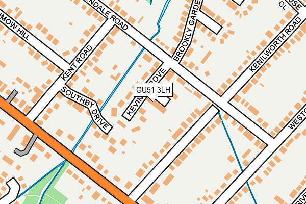 GU51 3LH map - OS OpenMap – Local (Ordnance Survey)