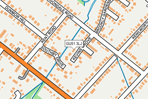 GU51 3LJ map - OS OpenMap – Local (Ordnance Survey)