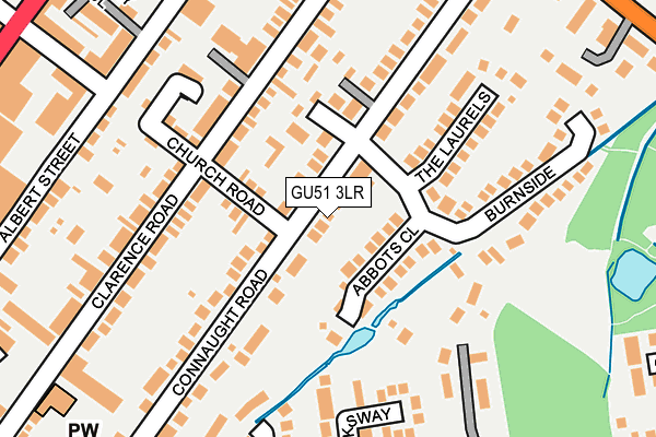 GU51 3LR map - OS OpenMap – Local (Ordnance Survey)
