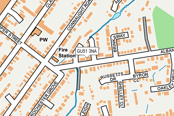 GU51 3NA map - OS OpenMap – Local (Ordnance Survey)