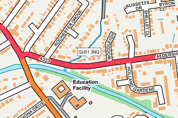 GU51 3NQ map - OS OpenMap – Local (Ordnance Survey)