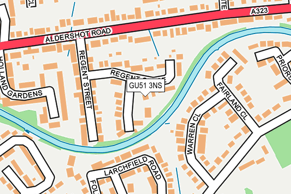 GU51 3NS map - OS OpenMap – Local (Ordnance Survey)