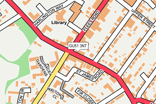 GU51 3NT map - OS OpenMap – Local (Ordnance Survey)