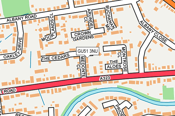 GU51 3NU map - OS OpenMap – Local (Ordnance Survey)