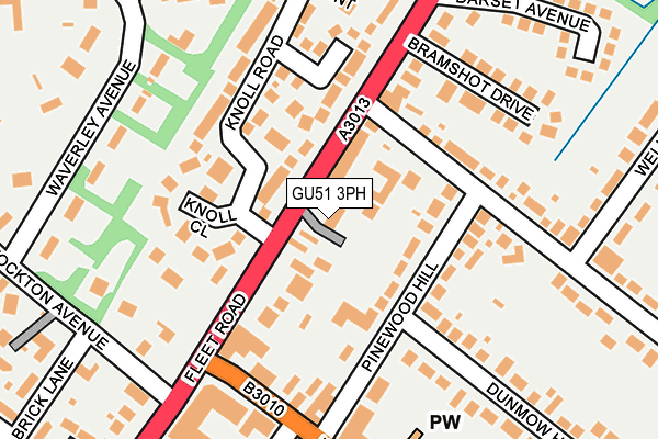 GU51 3PH map - OS OpenMap – Local (Ordnance Survey)