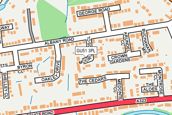 GU51 3PL map - OS OpenMap – Local (Ordnance Survey)