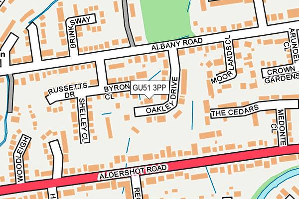 GU51 3PP map - OS OpenMap – Local (Ordnance Survey)