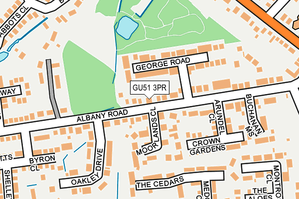 GU51 3PR map - OS OpenMap – Local (Ordnance Survey)