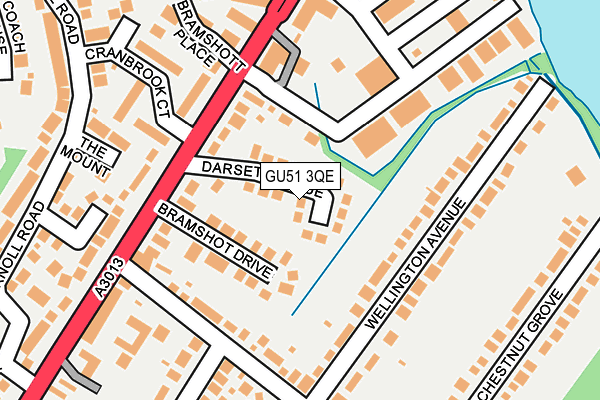 GU51 3QE map - OS OpenMap – Local (Ordnance Survey)