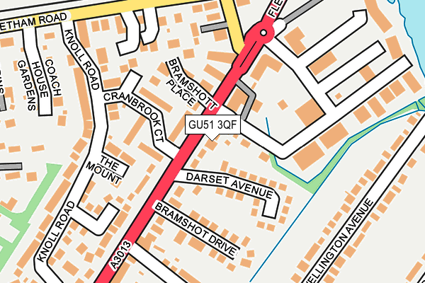 GU51 3QF map - OS OpenMap – Local (Ordnance Survey)
