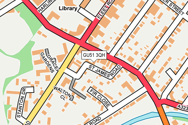 GU51 3QH map - OS OpenMap – Local (Ordnance Survey)