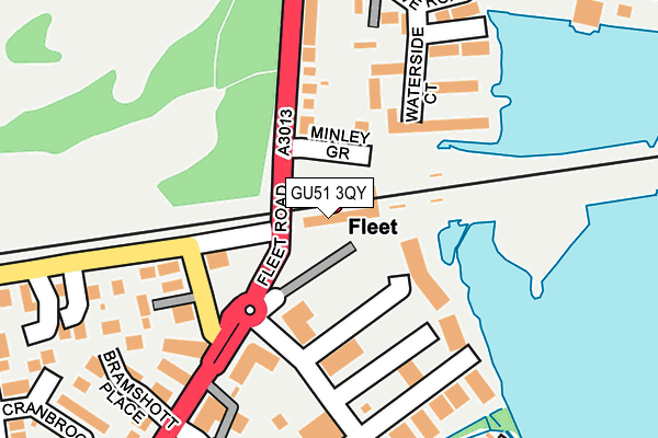 GU51 3QY map - OS OpenMap – Local (Ordnance Survey)