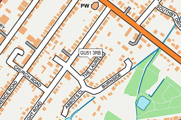 GU51 3RB map - OS OpenMap – Local (Ordnance Survey)