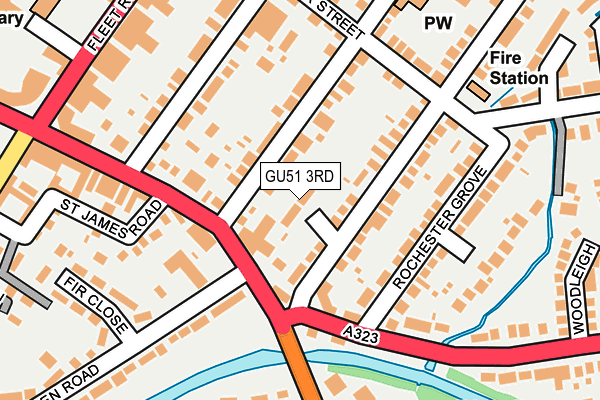 GU51 3RD map - OS OpenMap – Local (Ordnance Survey)