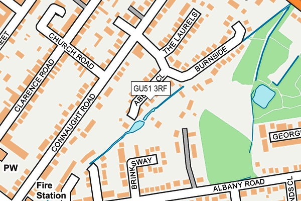 GU51 3RF map - OS OpenMap – Local (Ordnance Survey)
