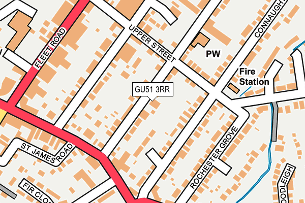 GU51 3RR map - OS OpenMap – Local (Ordnance Survey)