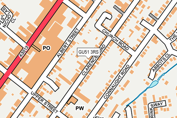 GU51 3RS map - OS OpenMap – Local (Ordnance Survey)