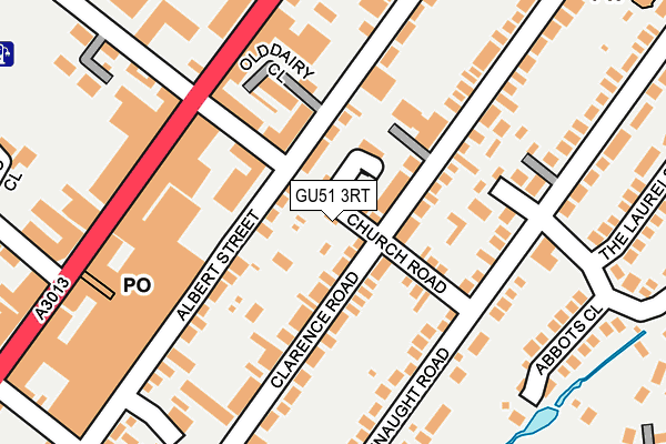 GU51 3RT map - OS OpenMap – Local (Ordnance Survey)